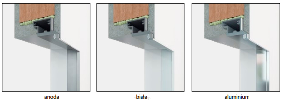DRE Ościeżnica aluminiowa bezprzylgowa SARA OAB