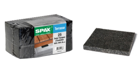 Podkładki gumowe pod legar Spax 100x100x4mm ( op. 50 szt. )