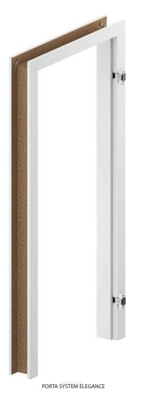 PORTA SYSTEM ELEGANCE 90 STOPNI - Ościeżnica regulowana - okleina lakierowana